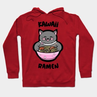 RAMEN Life Kawaii Cat Eating Ramen Noodles Hoodie